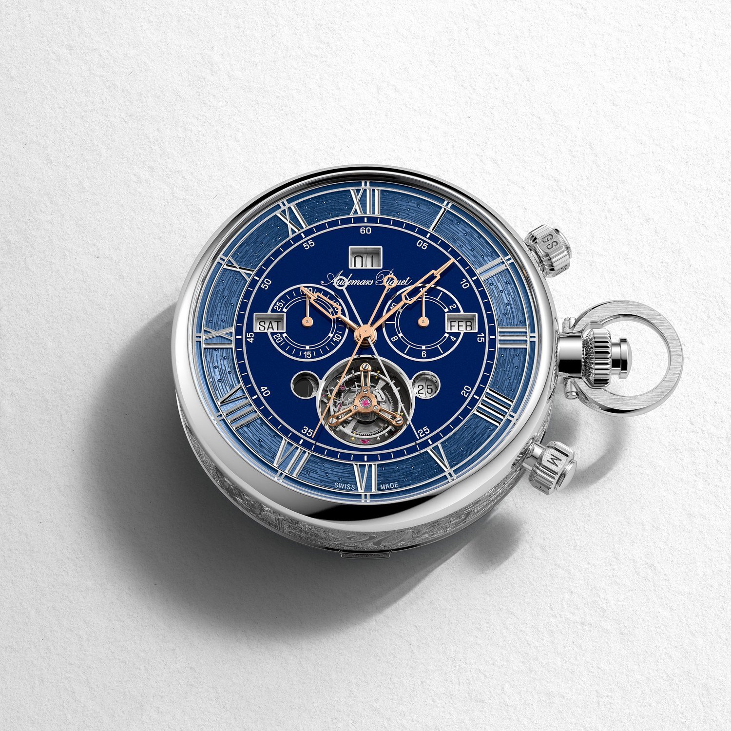 Audemars Piguet 150e Heritage Universal Calendar Pocket Watch
