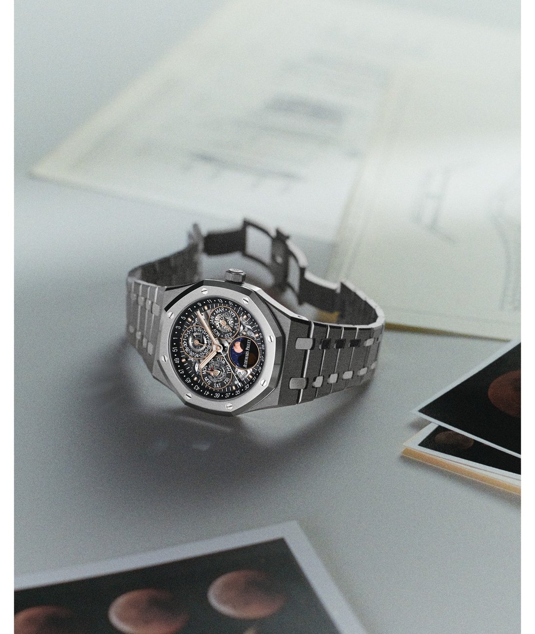 Audemars Piguet Royal Oak Openworked Perpetual Calendar in Titanium