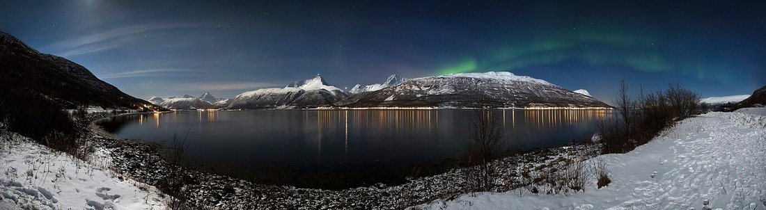 Aurora Borealis over the Arctic