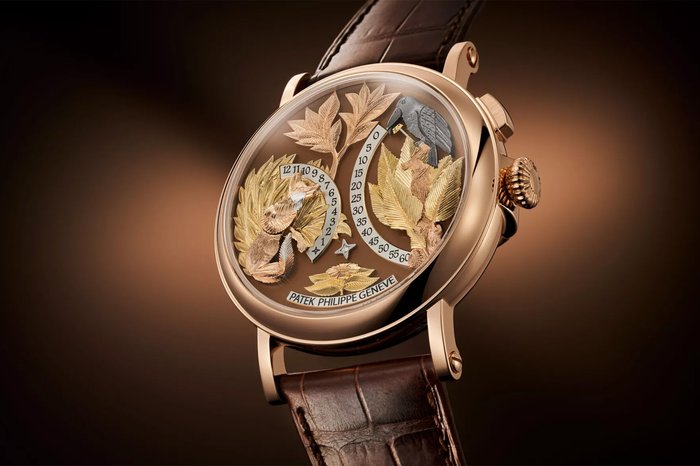 Patek Philippe Crow and Fox Automaton Hero Angle