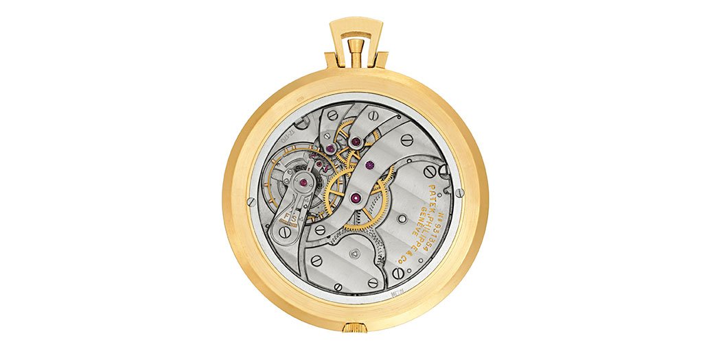 1958 Louis Cottier Crow and Fox Pocket Watch Movement