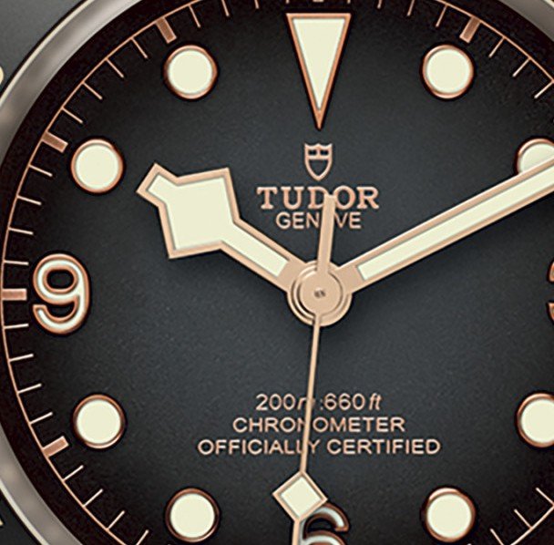 Tudor Black Bay Bronze - kadran ve kronometre