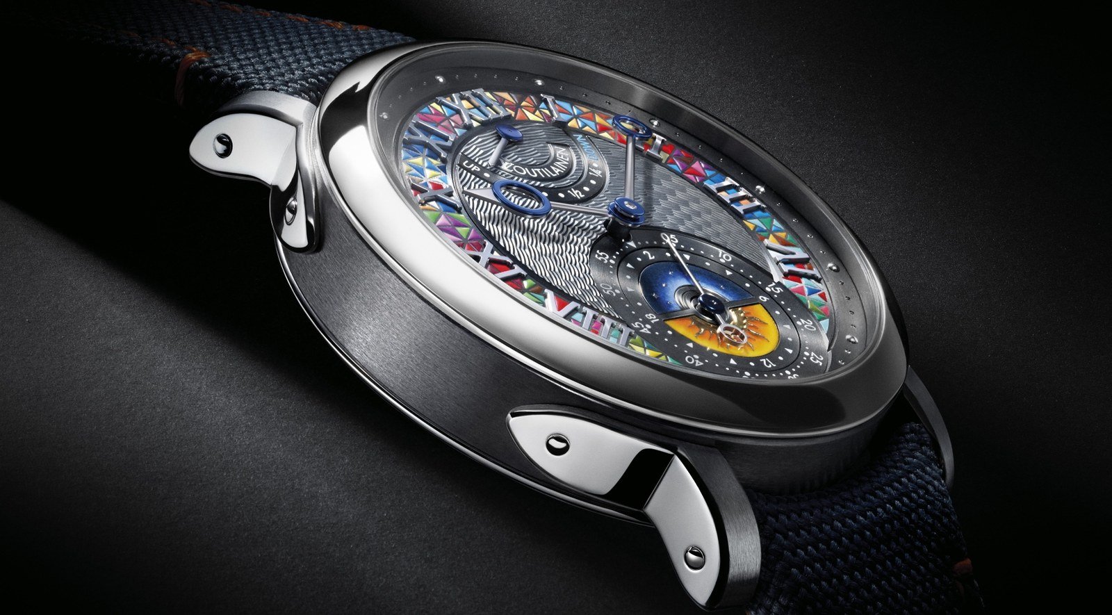 Louis Vuitton x Kari Voutilainen LVKV-02 GMR 6: tantal ve platin kasa, guillochage altin kadran