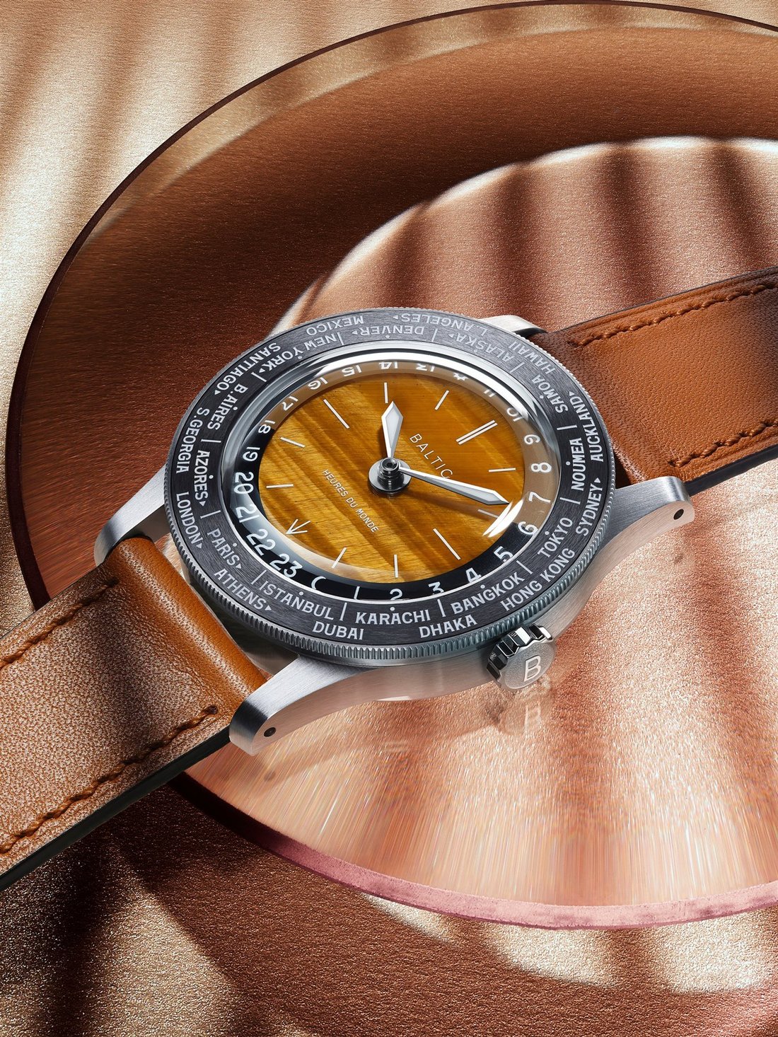 Heures du Monde Tiger Eye, deri kayis detay