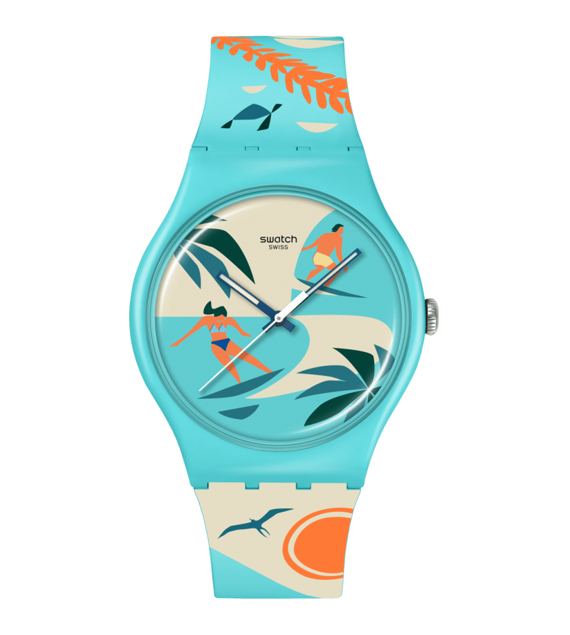Swatch Destination Art Hawaii Nei Dial Detail