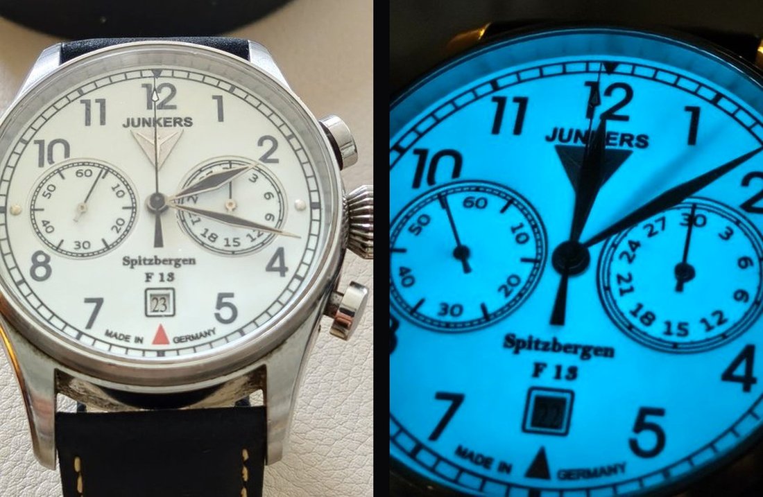 Junkers Spitzbergen F13 Day and Night Dial
