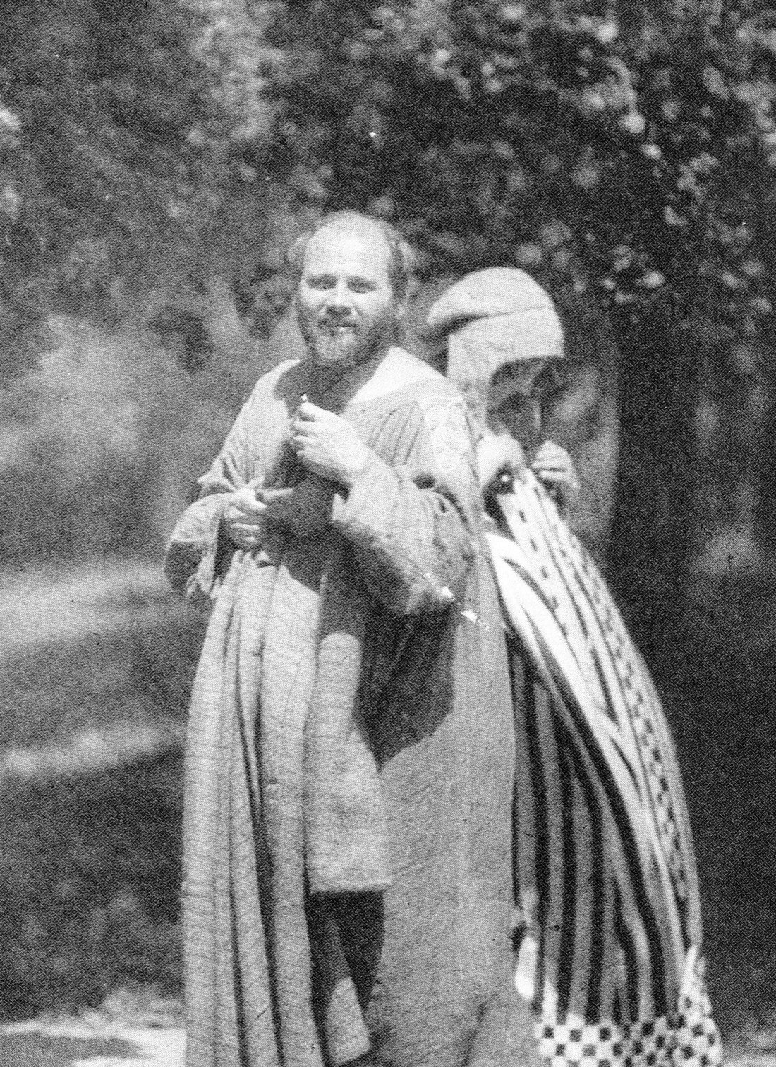 Gustav Klimt ve Emilie Floge, 1909 (kamu mali)