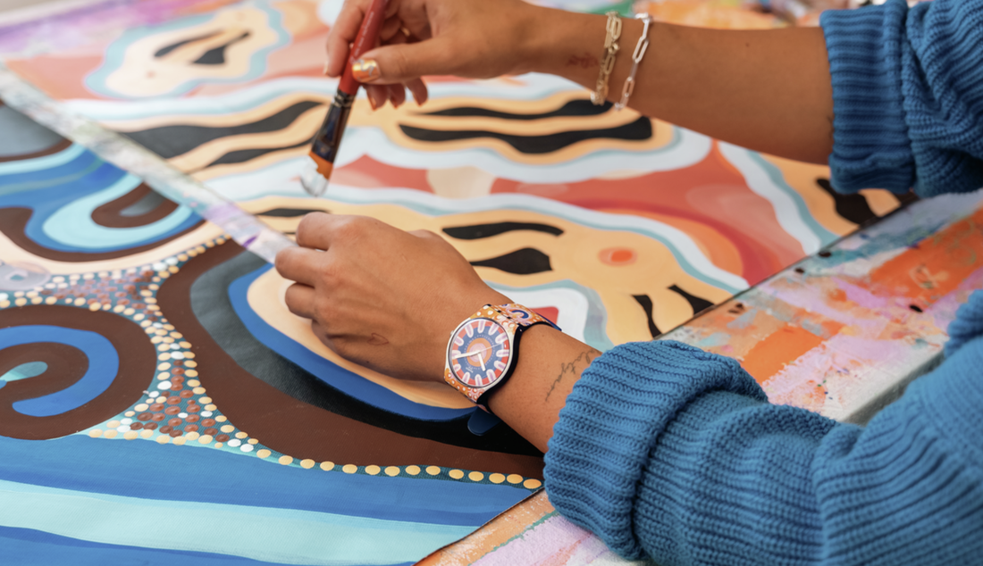 Swatch Destination Art Melbourne Tirrike Artist Painting