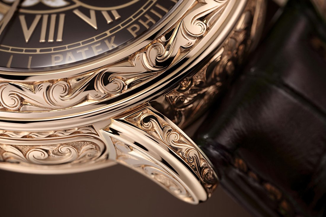 Patek Philippe Sky Moon Tourbillon Case Engraving