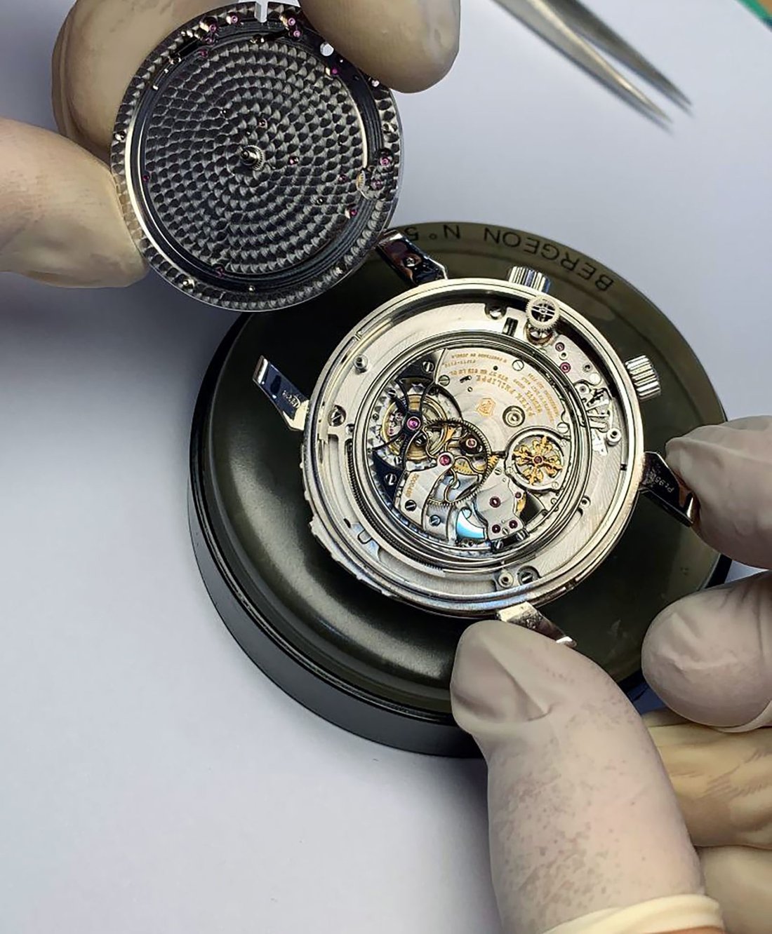 Patek Philippe Sky Moon Tourbillon Movement Case Open