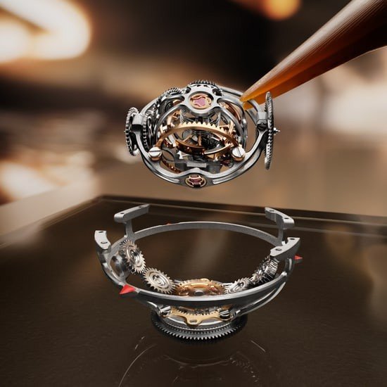 Ic ice gecmis titanyum kafesler: tourbillon icinde tourbillon