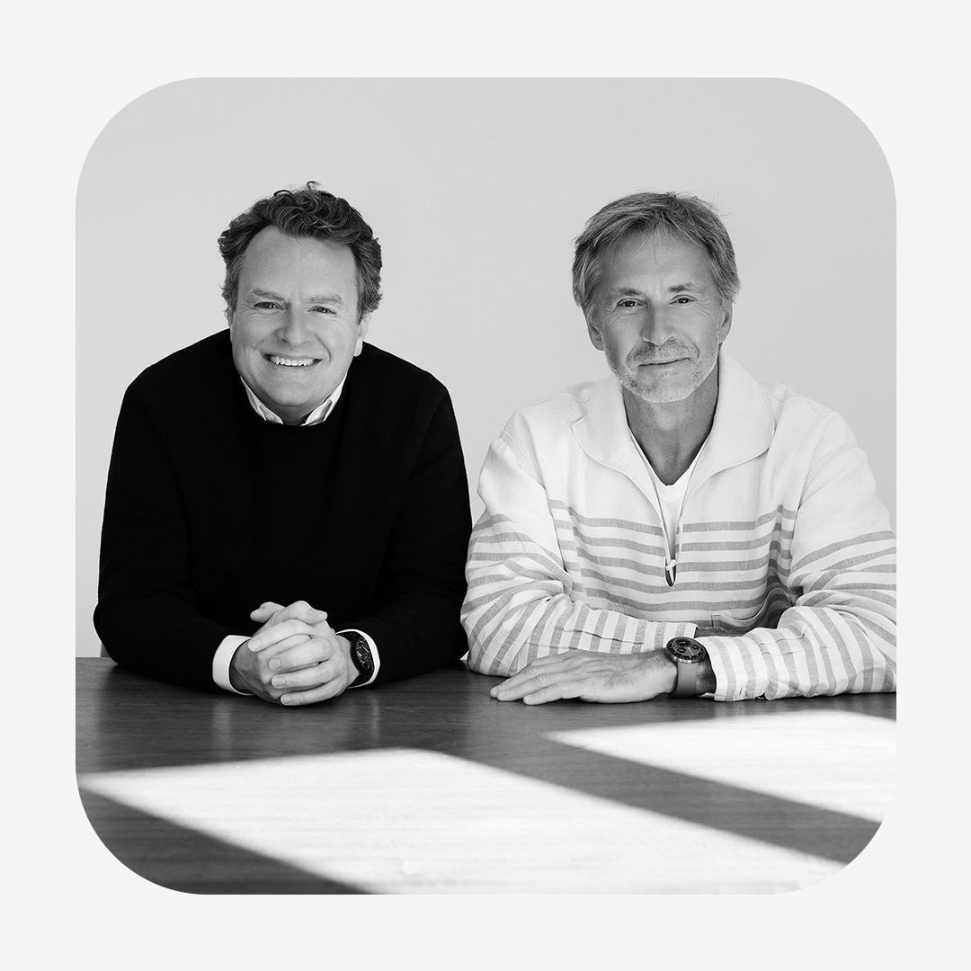 Ressence kurucusu Benoit Mintiens ve tasarimci Marc Newson