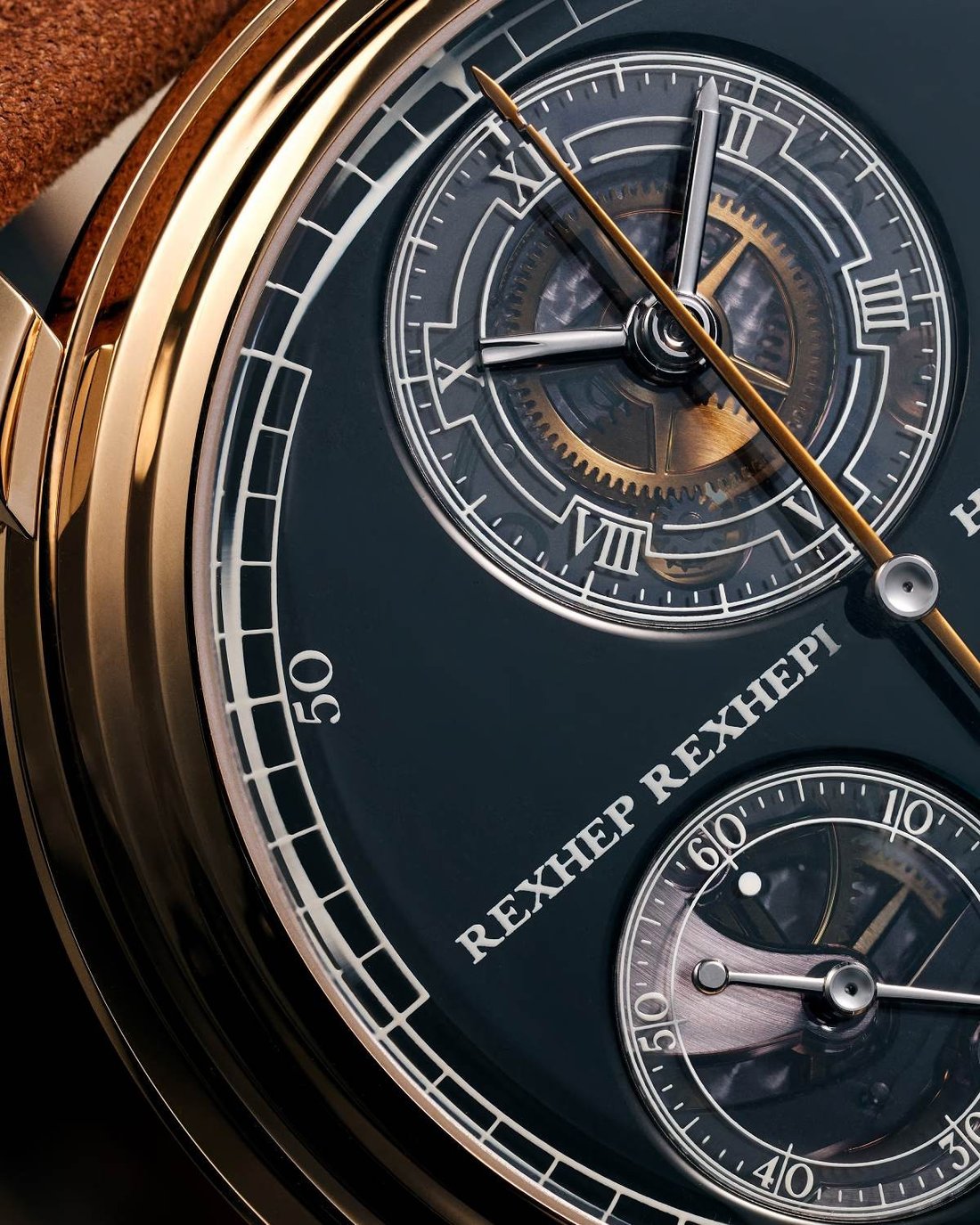 Rexhep Rexhepi Chronograph Flyback Black Grand Feu Enamel Dial