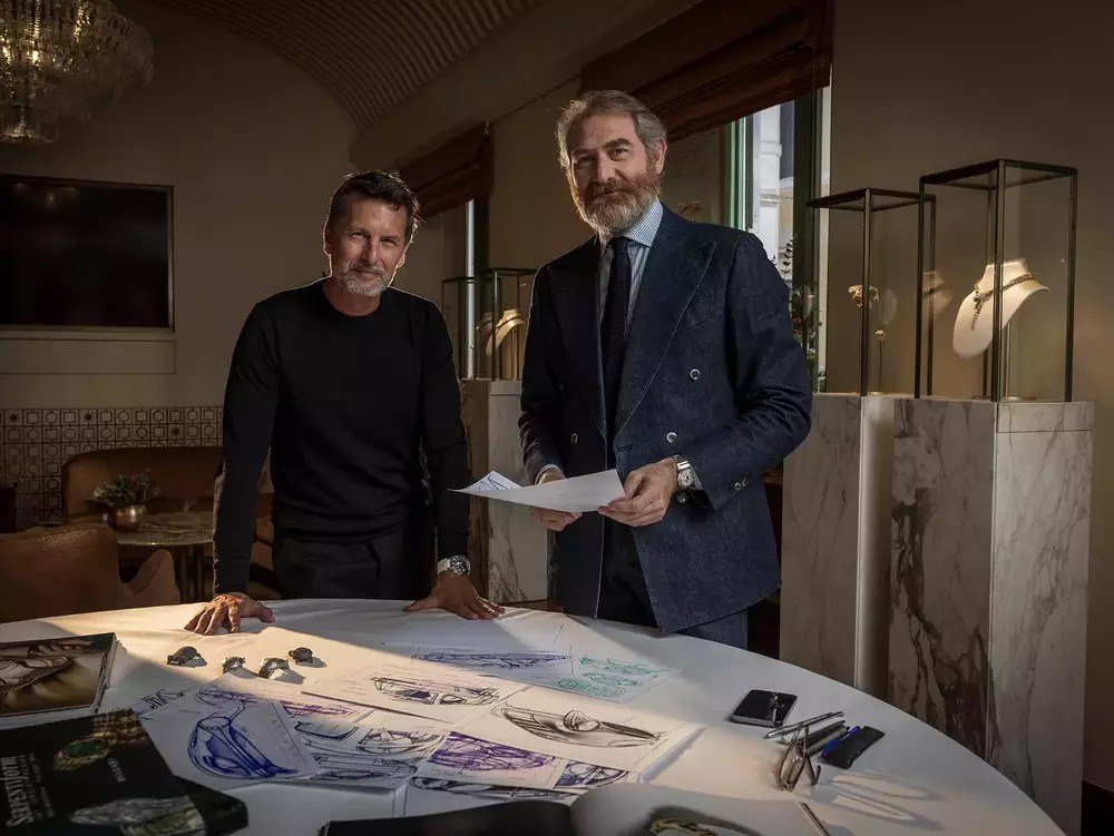 Maximilian Busser (MB&F) ve Fabrizio Buonamassa Stigliani (Bvlgari)