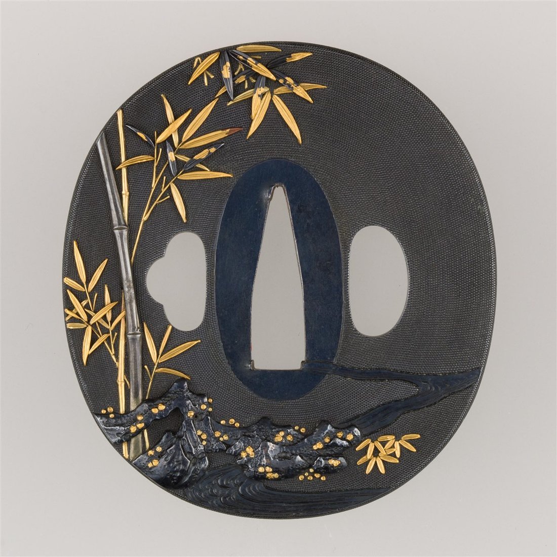 Altin kakma (nunome-zogan) tsuba
