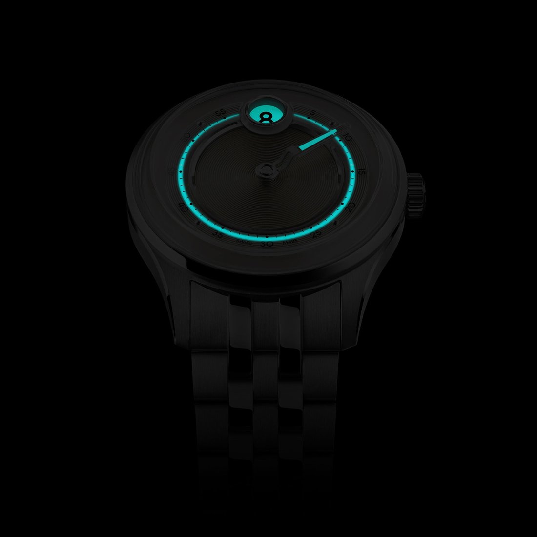 Christopher Ward C1 Jump Hour MK V, lüminesans