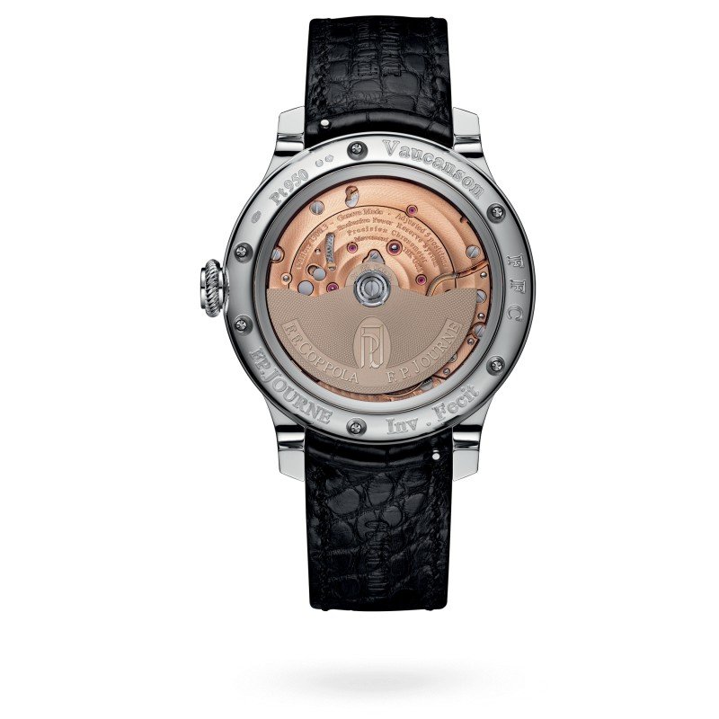 F.P. Journe FFC arka: 22 ayar altin rotorda F.F. Coppola ve F.P. Journe kazili
