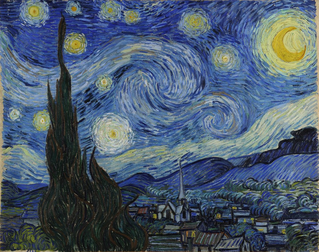 Vincent van Gogh - Yildizli Gece 1889