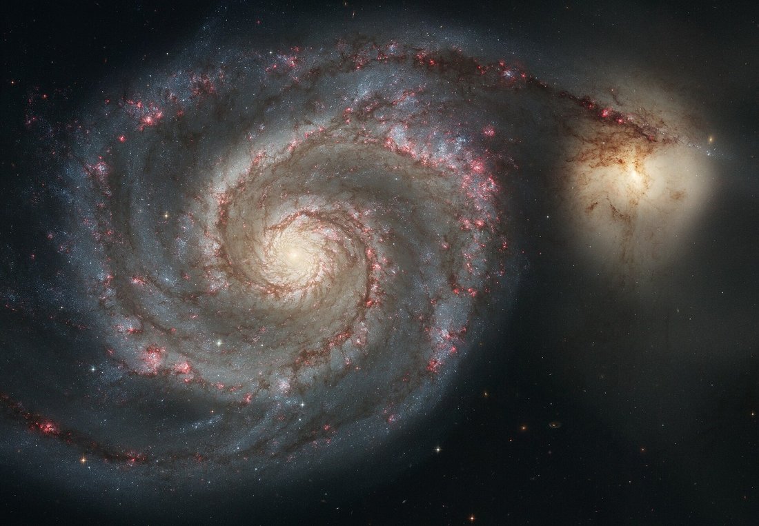 Girdap Galaksisi M51 - NASA ESA Hubble